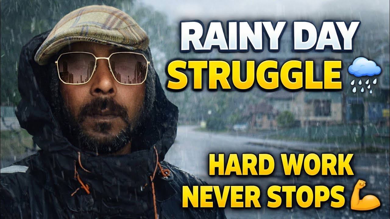 🤘👍Life Struggle in Rain | Hard Work Never Stops 