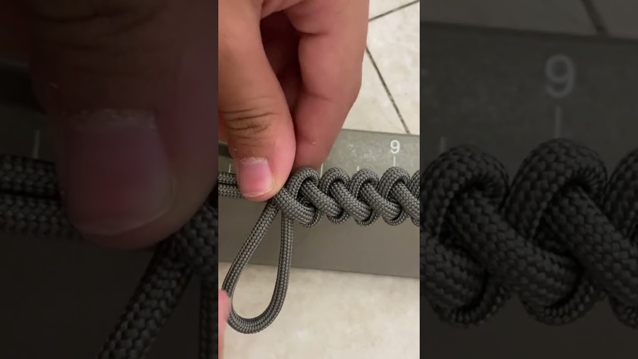 Making a bootlace paracord bracelet