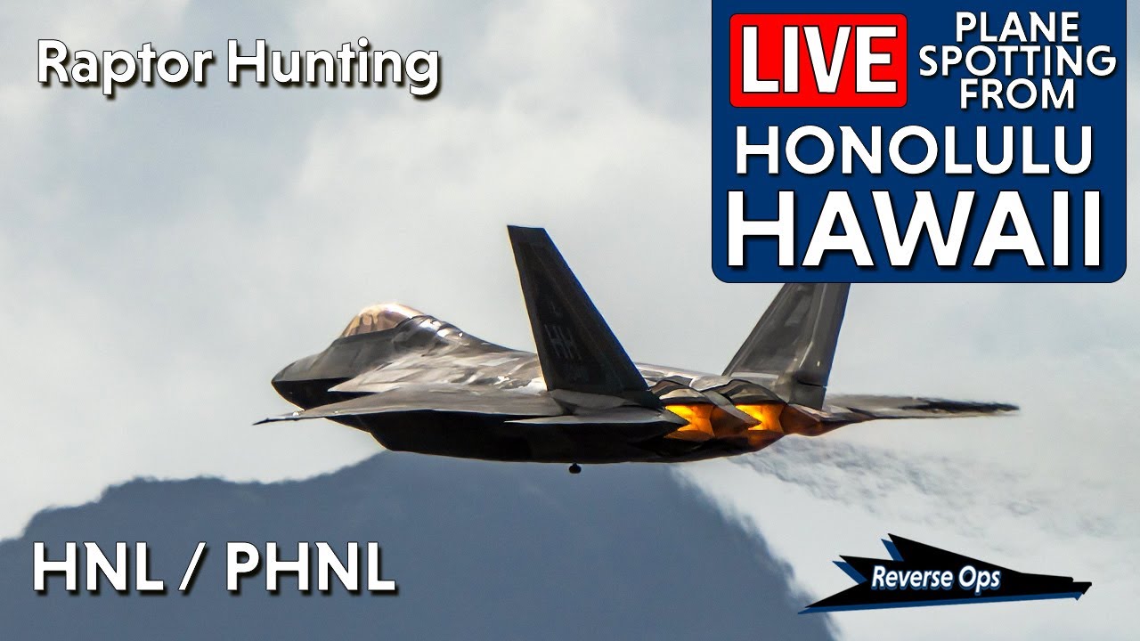 LIVE 🔴 Plane Spotting from Honolulu Hawaii - F-22 A380 - HNL / PHNL - 01/28/2025