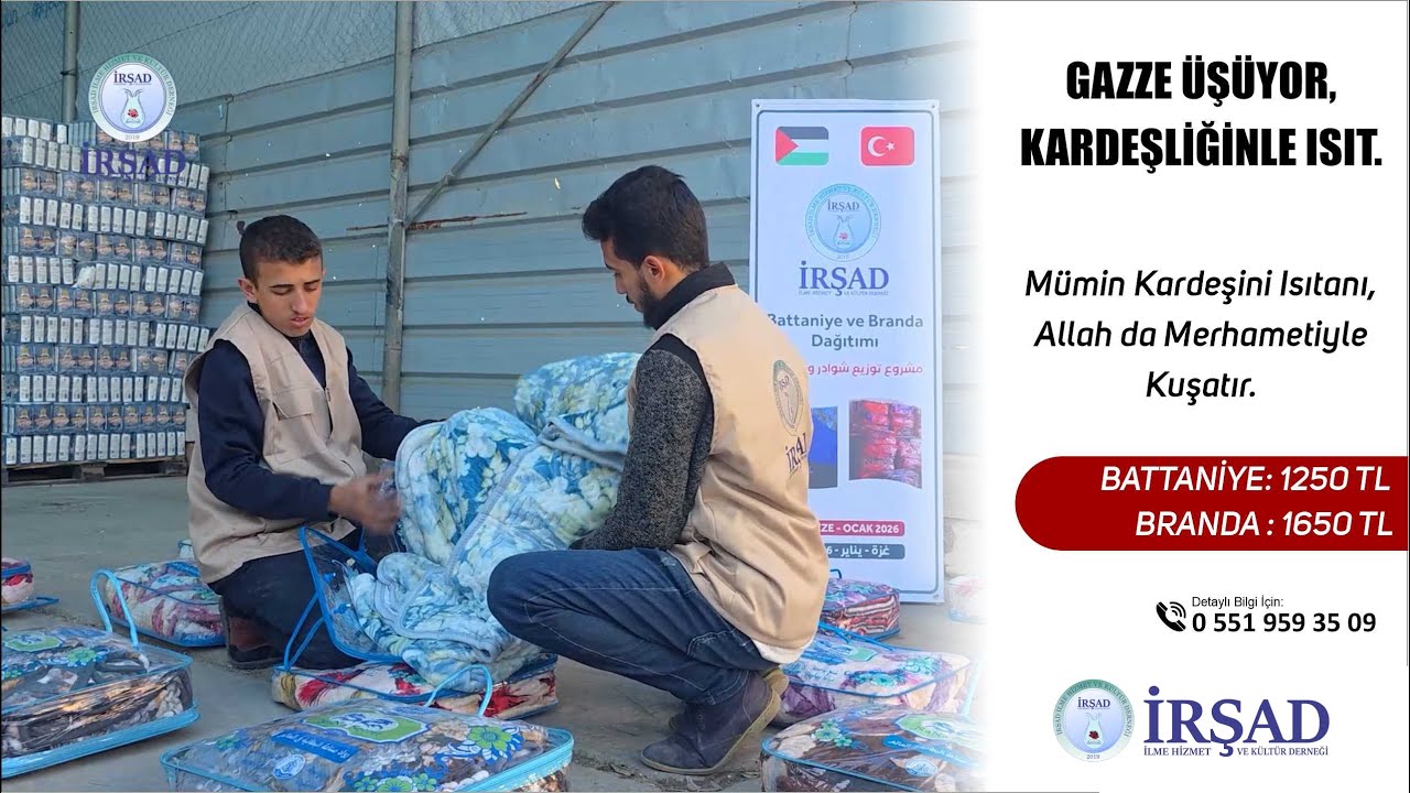 GAZZE ÜŞÜYOR KARDEŞLİĞİNLE ISIT l İRŞAD DERNEĞİ - 04 Ocak 2026