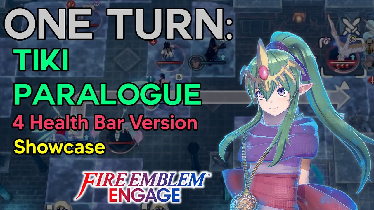 Fire Emblem: Engage | Tiki Divine Paralogue in One Turn | 4 Health Bar Version Showcase (Maddening)
