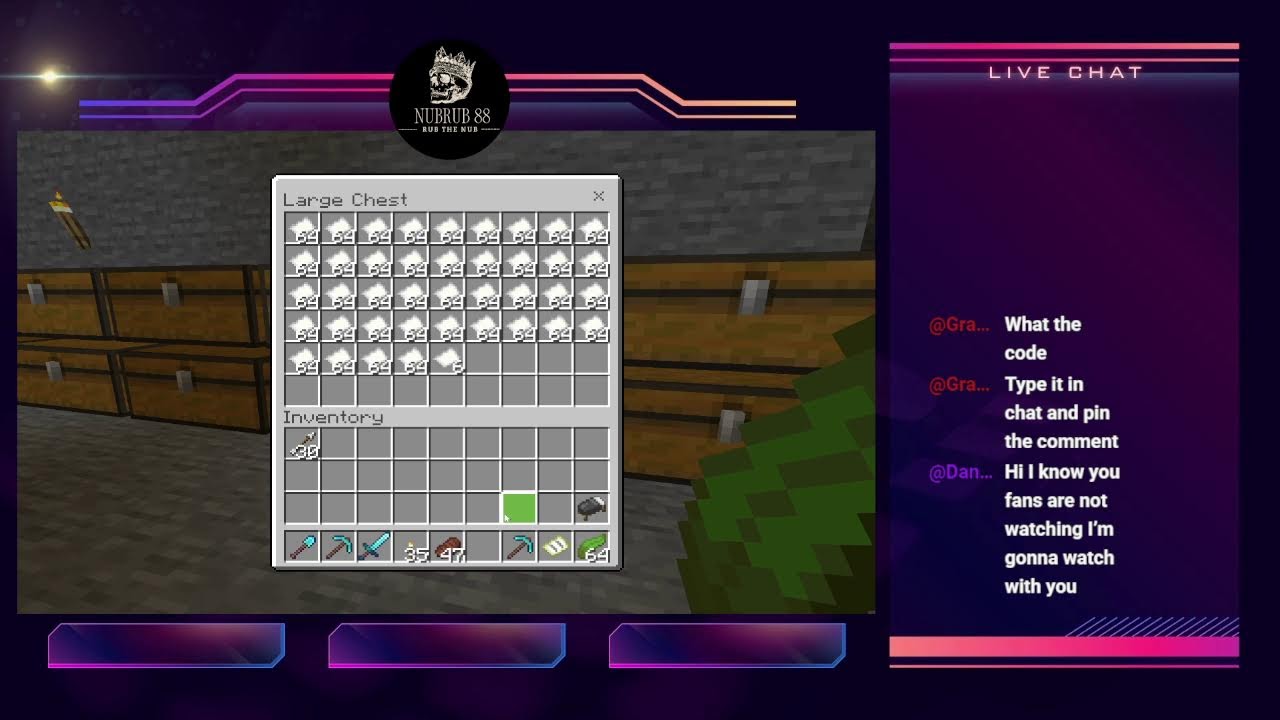 Minecraft Realm E.p 60: Starting stream with 919,156 blocks broken