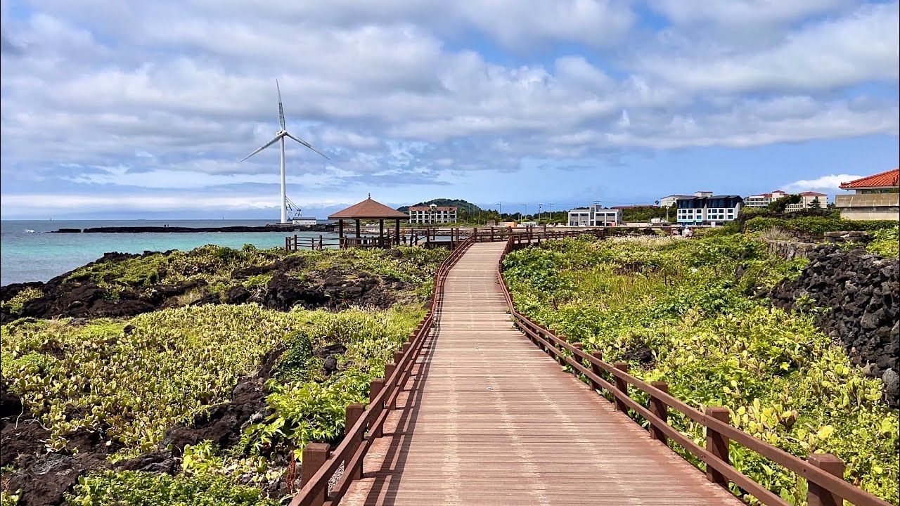 [14-3 Fly with the wind] Wollyeong-ri Cactus village • Jeju Olle Trail Route14 [3] 【4K HDR】 ASMR