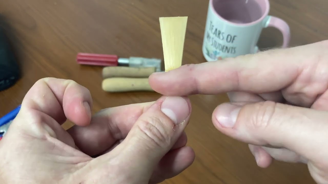 REEDMAKING HOW TO: Andante e Rondo/New Italian Style Bassoon Reed Forming Tutorial Video (Part 1)