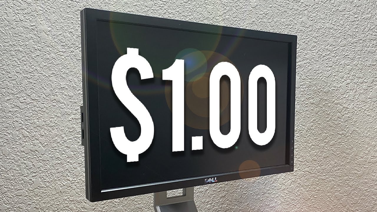 The $1 Computer Monitor... Will It Work? (Thrift Store Finds)