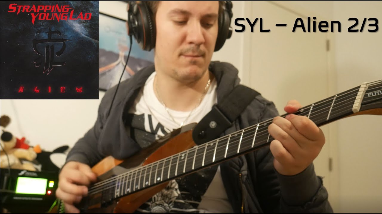 Strapping Young Lad - Alien full album guitar cover 2/3 (Love?, Shine, We Ride)