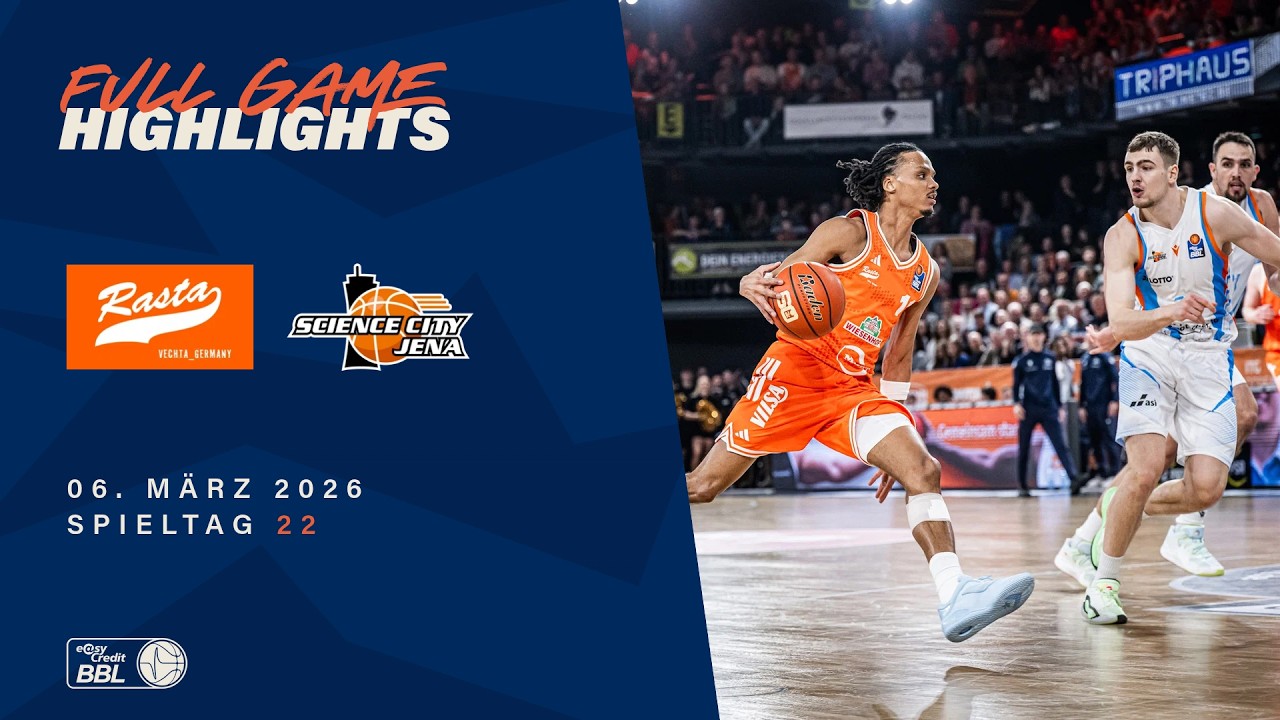 RASTA Vechta vs. Science City Jena - Full Game Highlights - Spieltag 22, 25/26