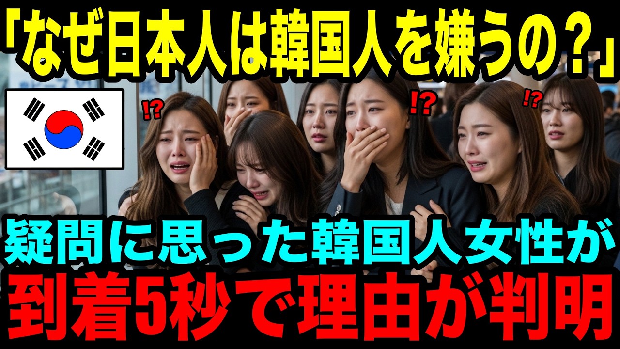 【海外の反応】「なんで日本人は韓国人を嫌うの？」疑問が湧いた韓国人女性が初来日！上陸直後、真相が判明！