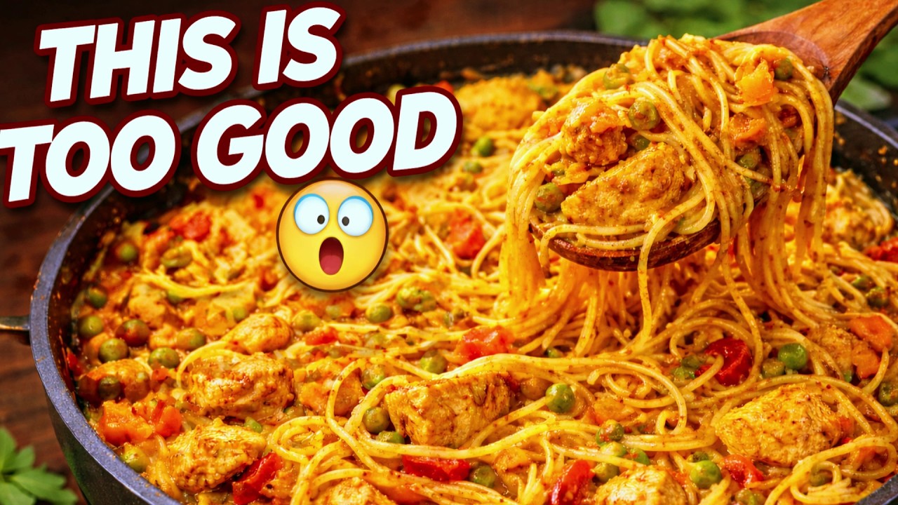 One-Pot Chicken Spaghetti with Veggies | Easy Homemade Meal