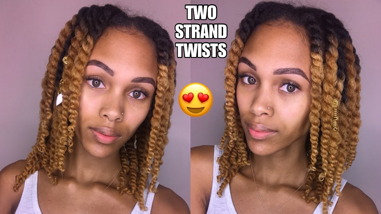 JUICY TWO STRAND TWIST PROTECTIVE STYLE | NO ADDED HAIR NEEDED