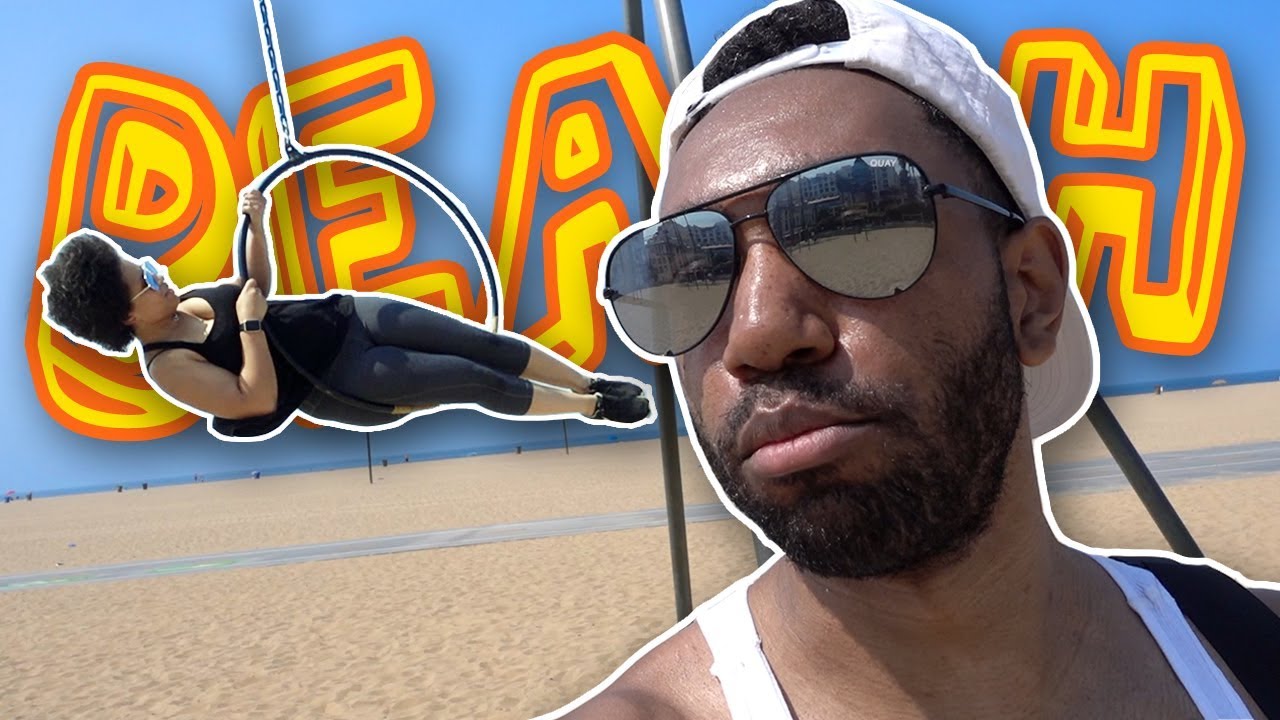 WE are tasting our WEDDING CAKE & working out on the BEACH!