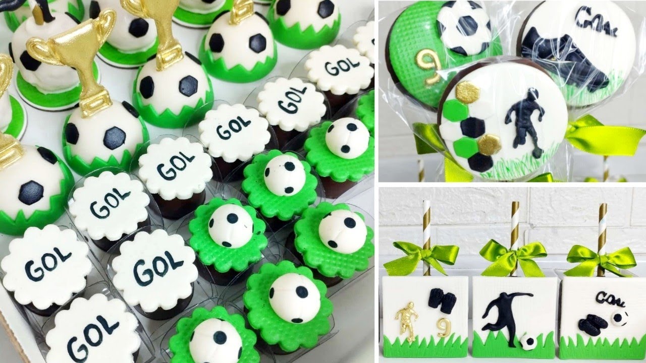 DOCES PERSONALIZADOS DE FUTEBOL | PASTA DE LEITE EM PÓ | MUITAS DICAS