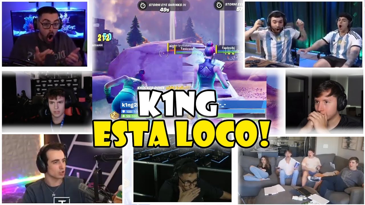 ASI REACCIONAN AL NO SCOPE DE K1NG EN LA FNCS MUNDIAL🔥JELTY, SUJA, CLIX, SOMMERSET, GORILON Y MAS