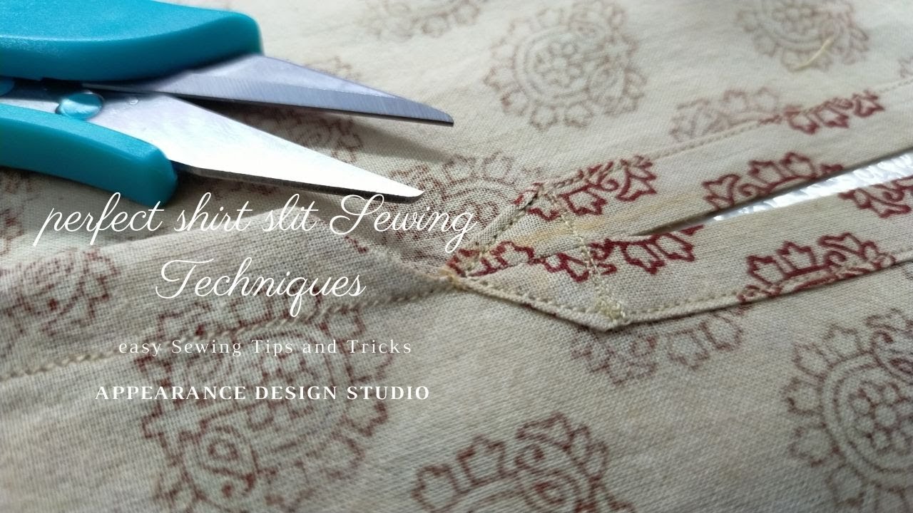 Very Useful Sewing⭐️Sewing Tips and Tricks that help you see perfect shirt slit Sewing Techniques💕🌟