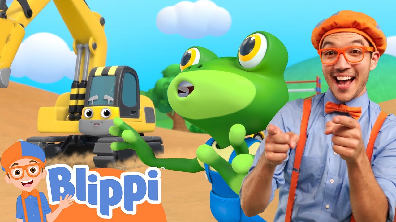 The Excavator Song! | Blippi & Gecko Special! | @GeckosGarage