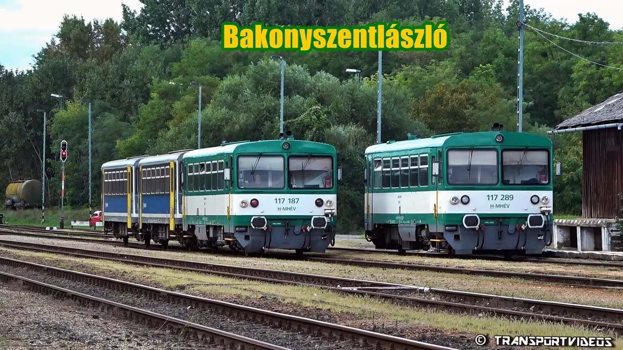2025.09.16.- A két MÁV-HÉV-es fényezésű Bzmot találkozója! | Győri személyvonatok Bakonyszentlászlón