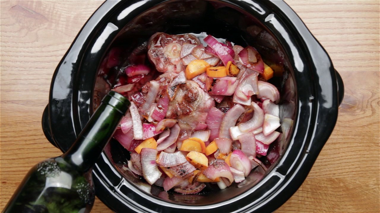 Rabo guisado al vino tinto - Crock-Pot