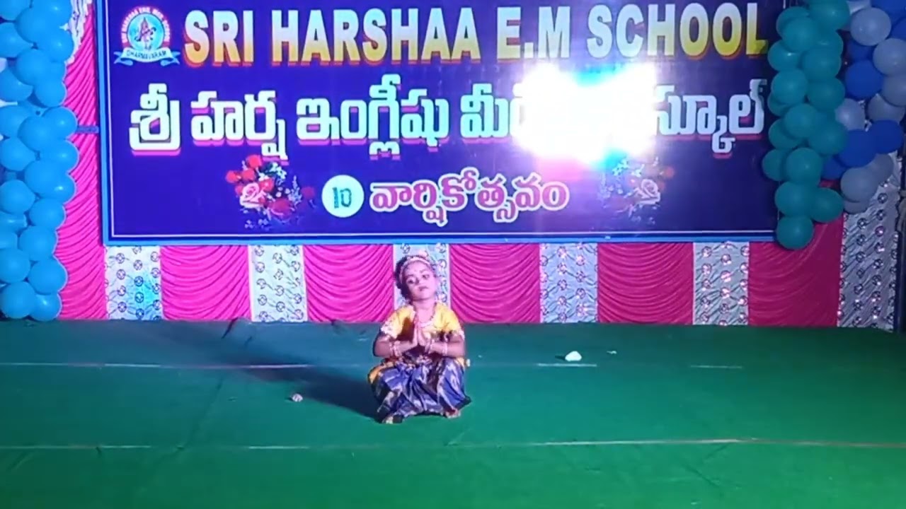 BHARATANAATYAM SONG BY SRI HARSHAA STUDENT ON 10TH ANNUAL DAY #ANNUAL DAY #DANCE #CHILDREN #SHS