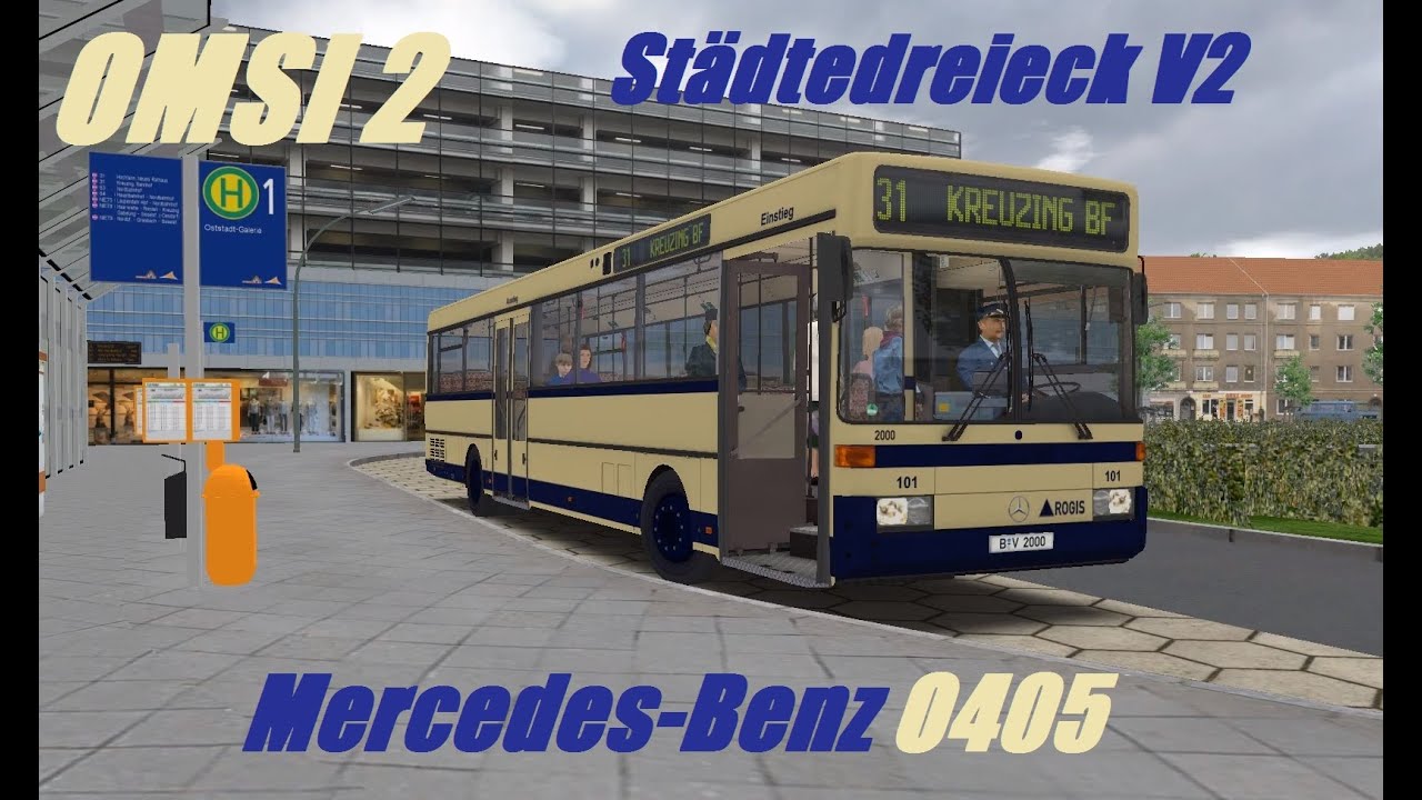 OMSI 2. Städtedreieck V2, Line 31, Mercedes-Benz O405. Part 1