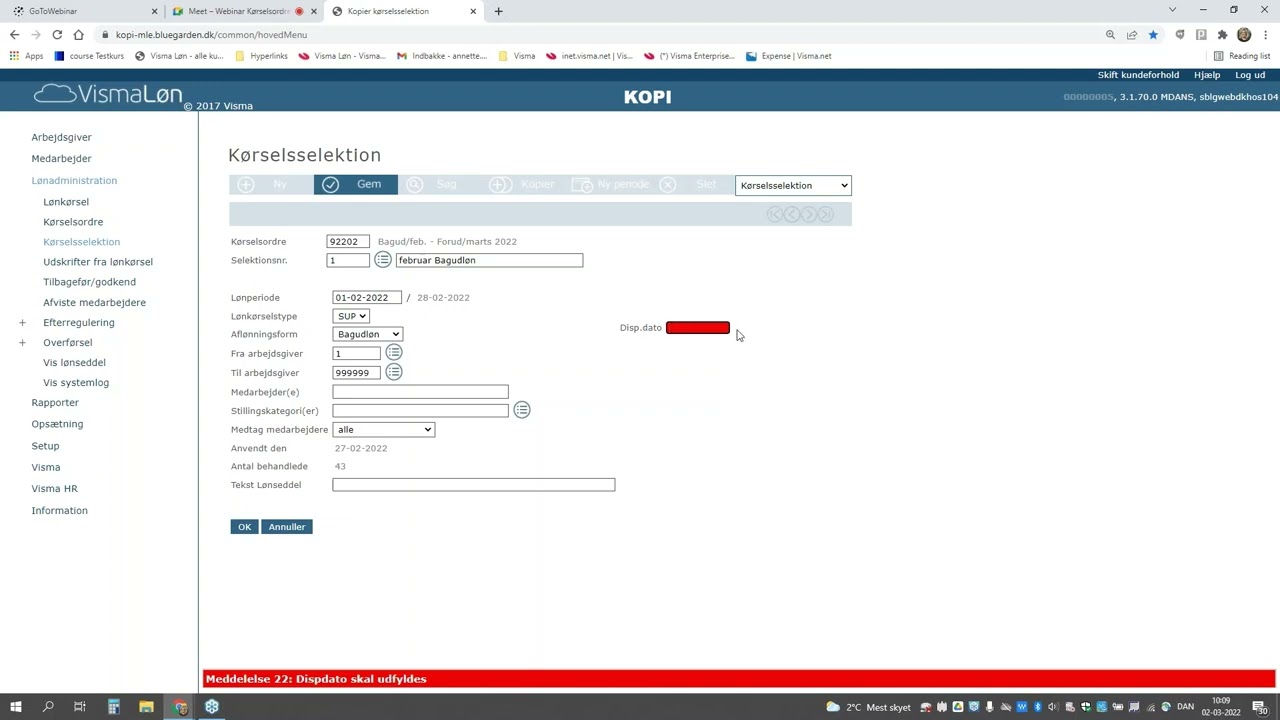 Webinar: Supplerende lønkørsel og egne kørselsordre