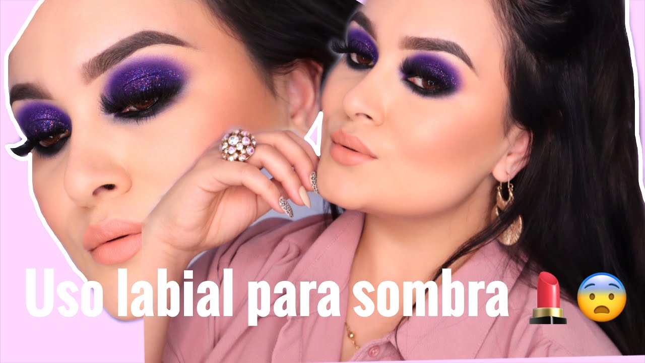AHUMADO MORADO CON GLITTER FACIL TUTORIAL PASO A PASO | Monika Sanchez