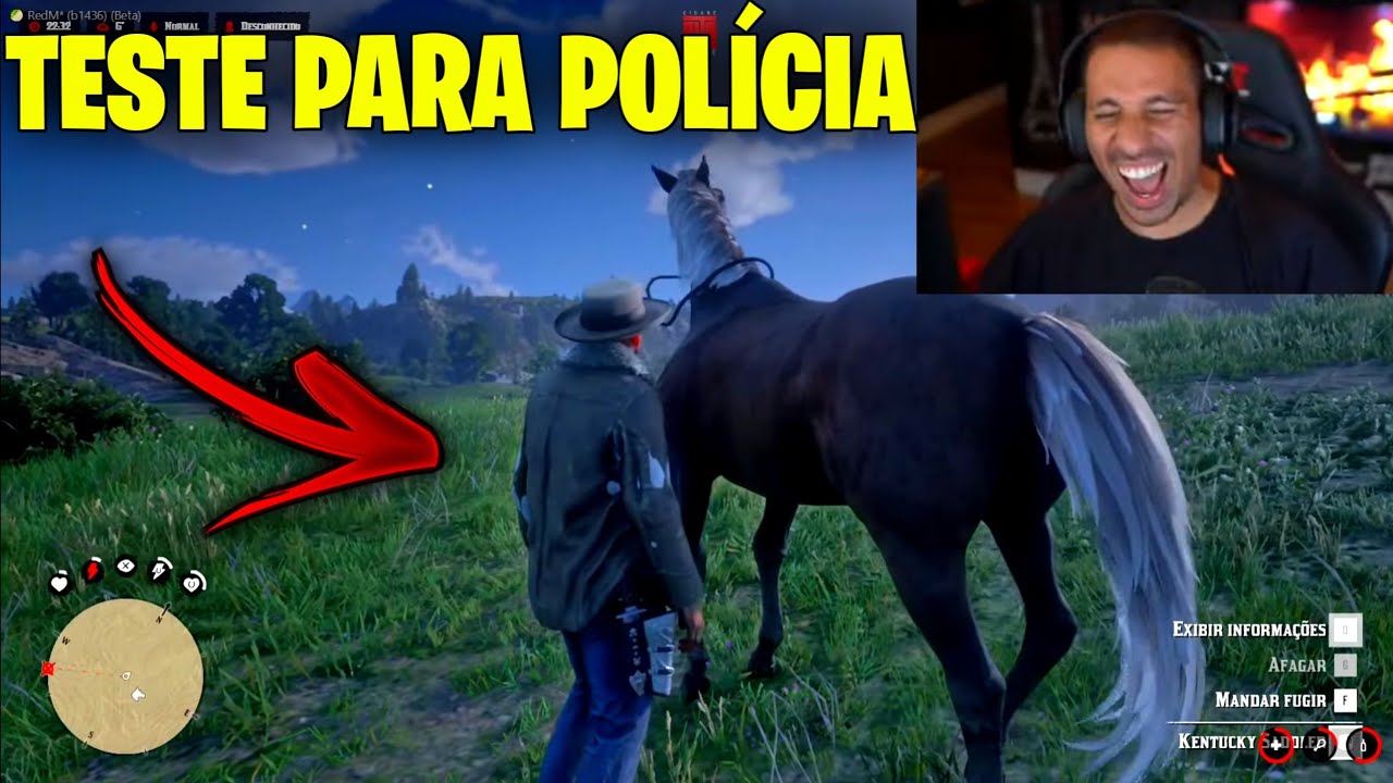 PIUZINHO PROCURANDO O CAVALO PARA O TESTE DA POLÍCIA RED DEAD