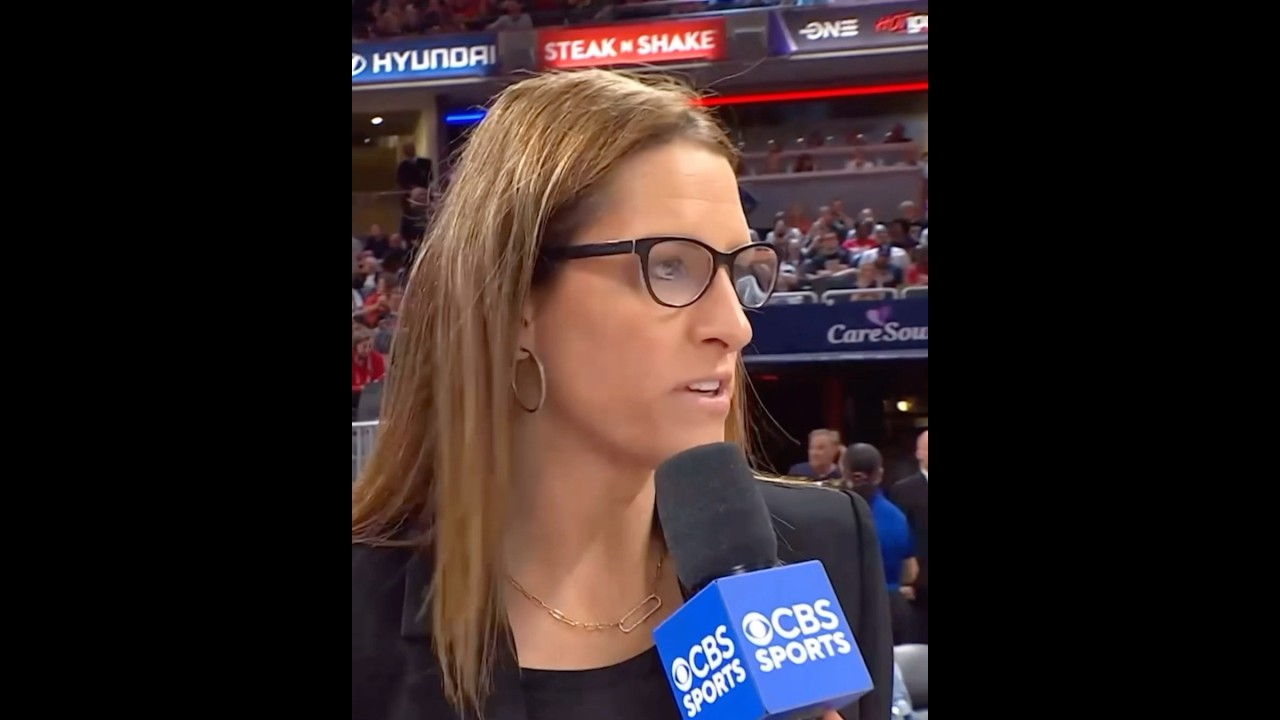 Stephanie White halftime sideline interview
