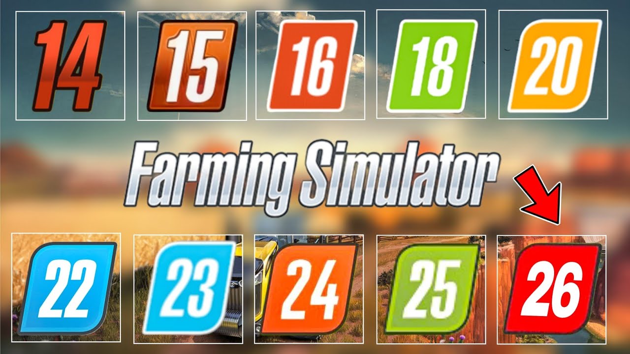 Fs14 vs Fs15 vs Fs16 vs Fs18 vs Fs20 vs Fs22 vs Fs23 vs Fs24 vs Fs25 vs Fs26 | Gameplay | Timelapse 