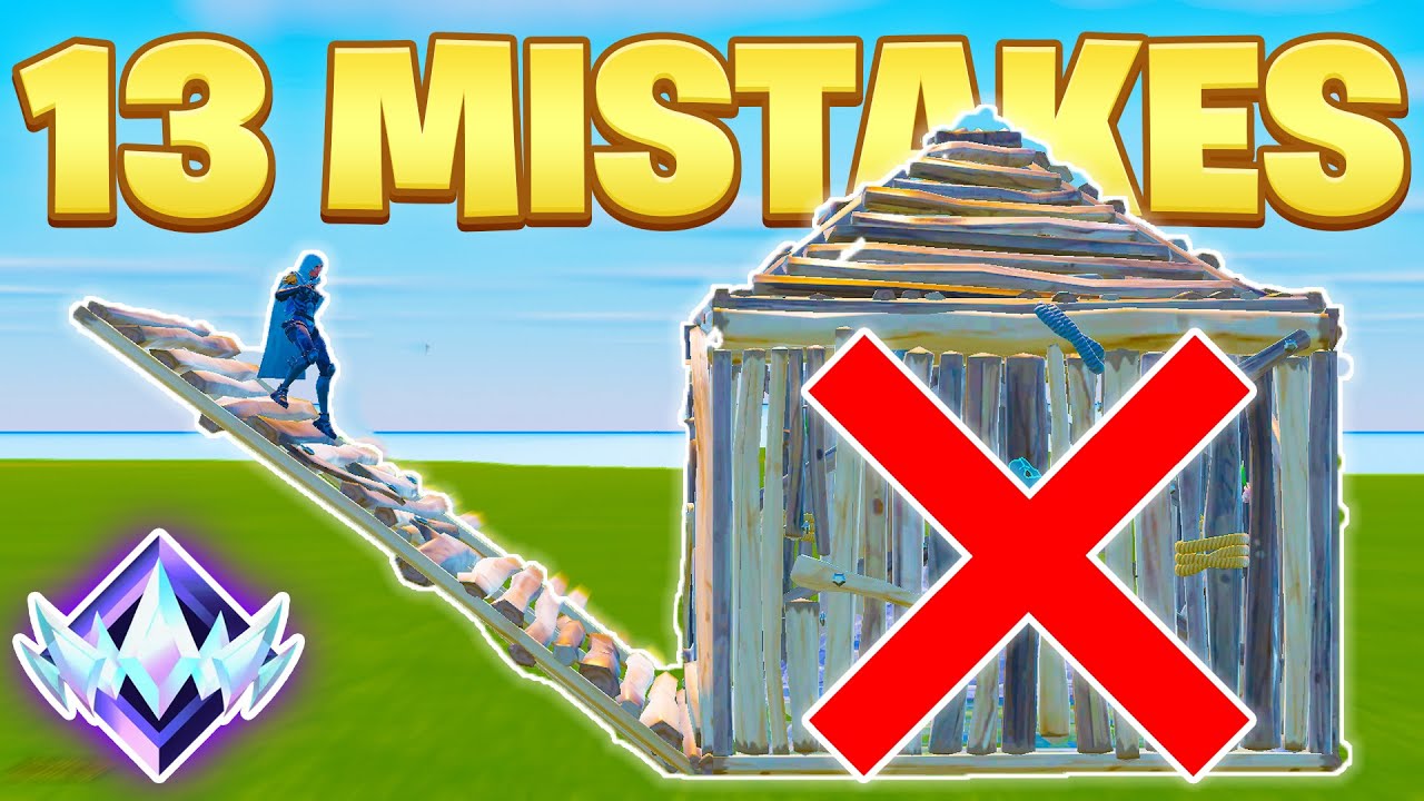 13 Mistakes Every FORTNITE Player MAKES...