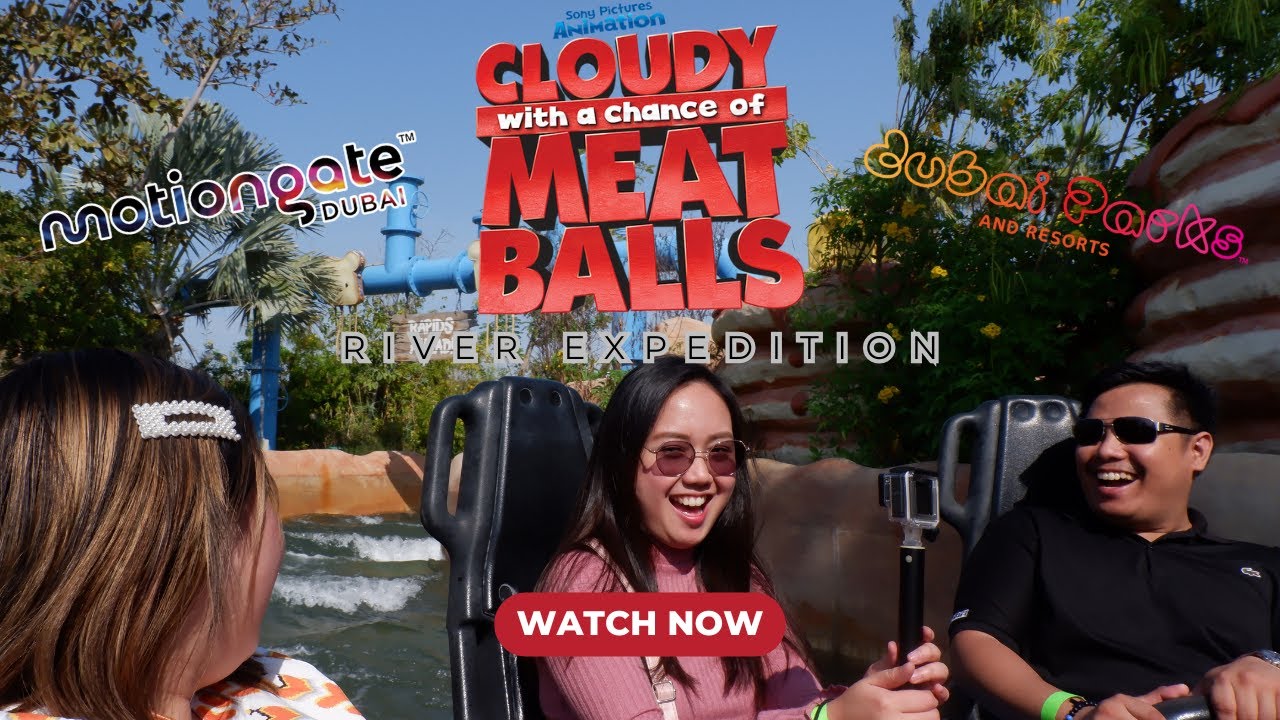 Cloudy with a Chance of Meatballs Ride 🌧️🍝 | Motiongate Dubai Family Adventure
