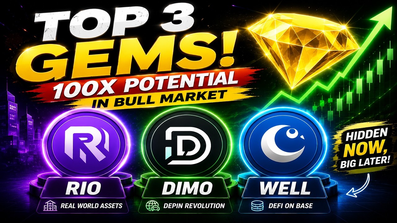 Top 3 Low Cap Crypto Gems to Buy Before They Explode (2026)
