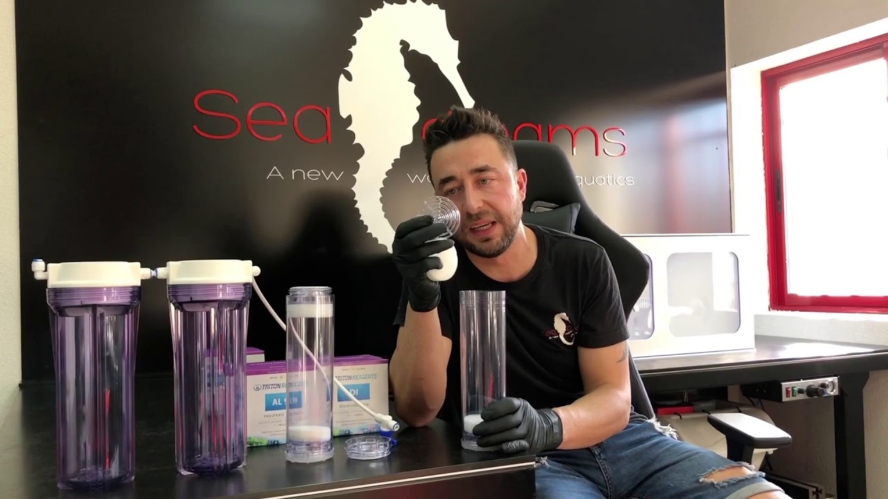 Agua de calidad para acuario marino