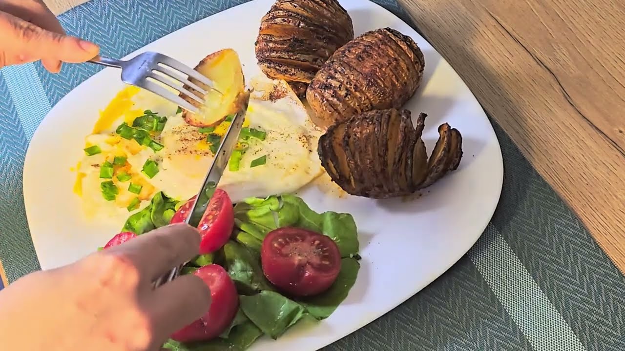 Nacinane ziemniaki , pieczone w Air Fryer