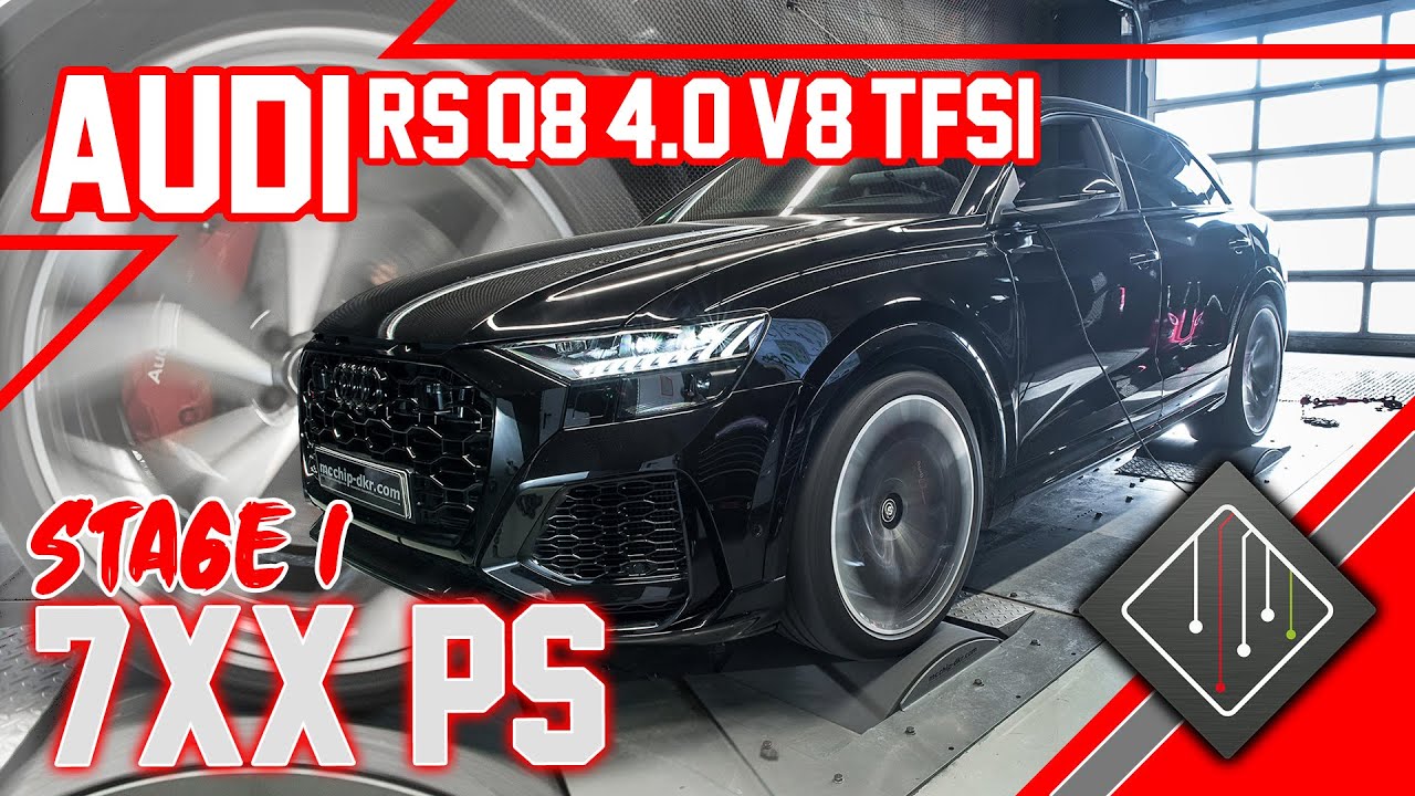 Audi RS Q8 4.0 V8 TFSI Stage 1 | Chiptuning - Dyno - 100-200 km/h | mcchip-dkr