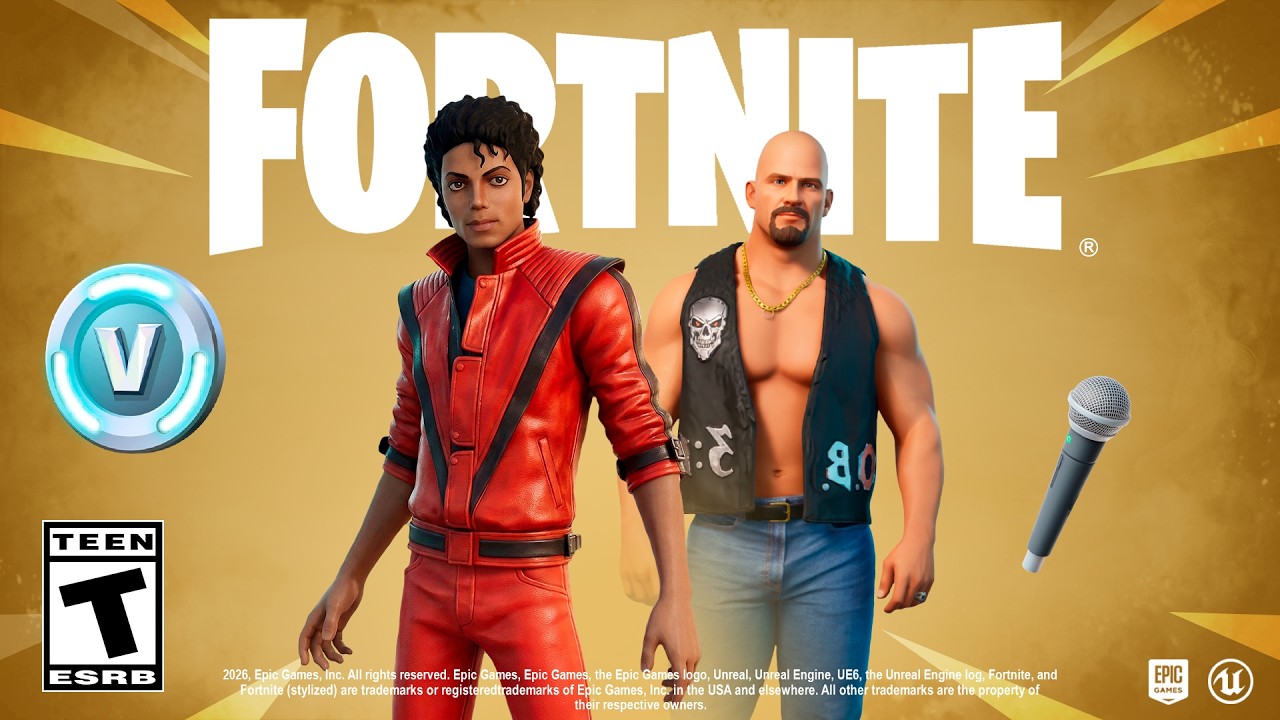 Новые обновления Fortnite! (Скин Майкла Джексона, скины из коллаборации с WWE, награды)