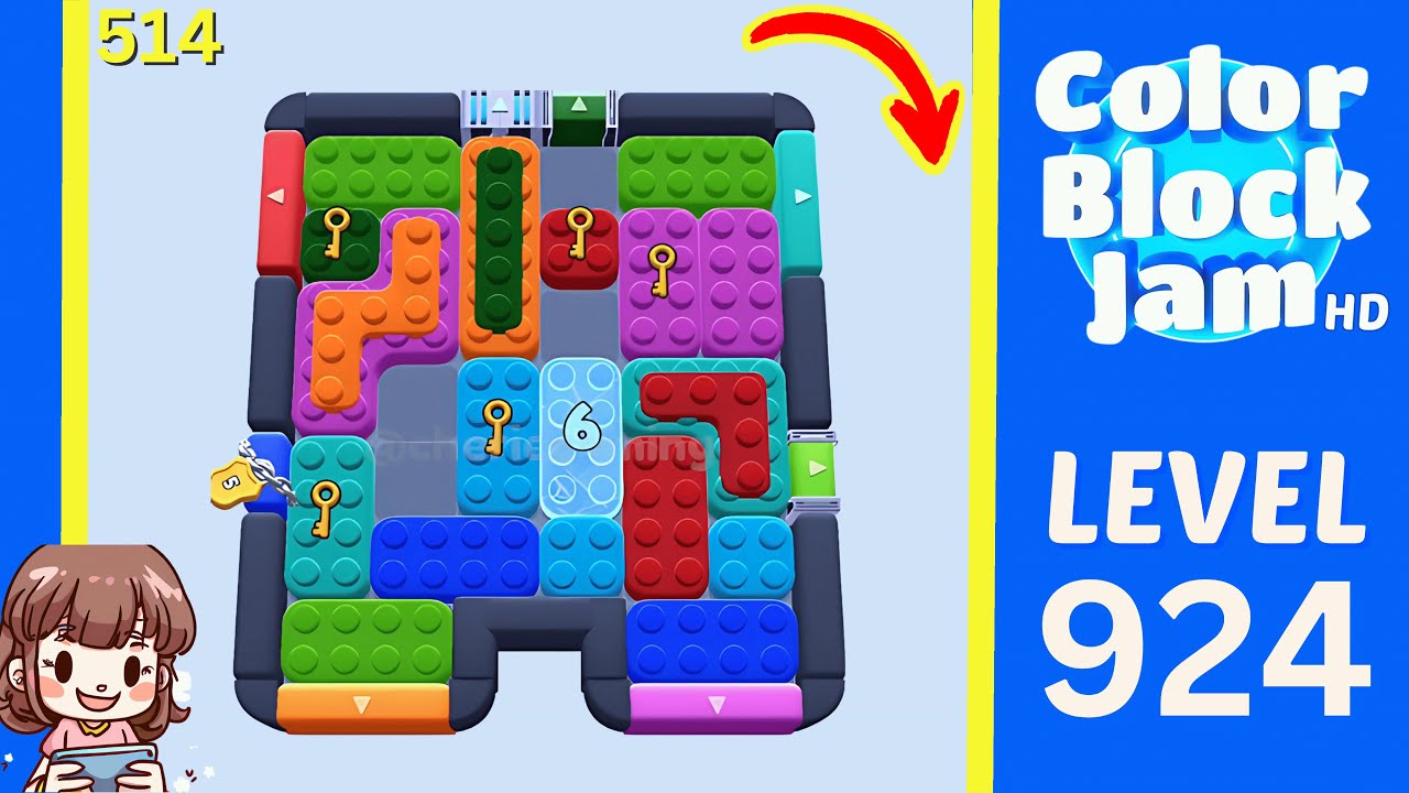 Color Block Jam Level 514 (924) Solution Walkthrough