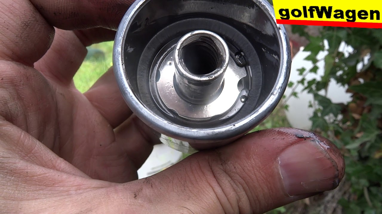 VW Golf dismantling rear brake caliper