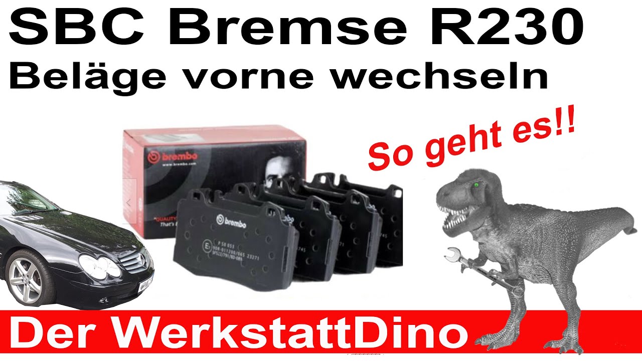 SBC Bremse  Bremsbeläge vorne wechseln  R230  W211