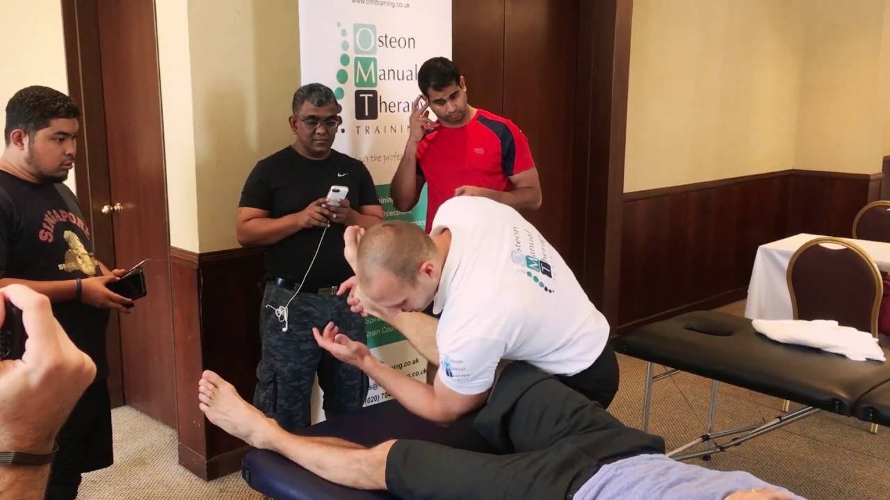 Osteopathic articulation techniques to the foot and ankle