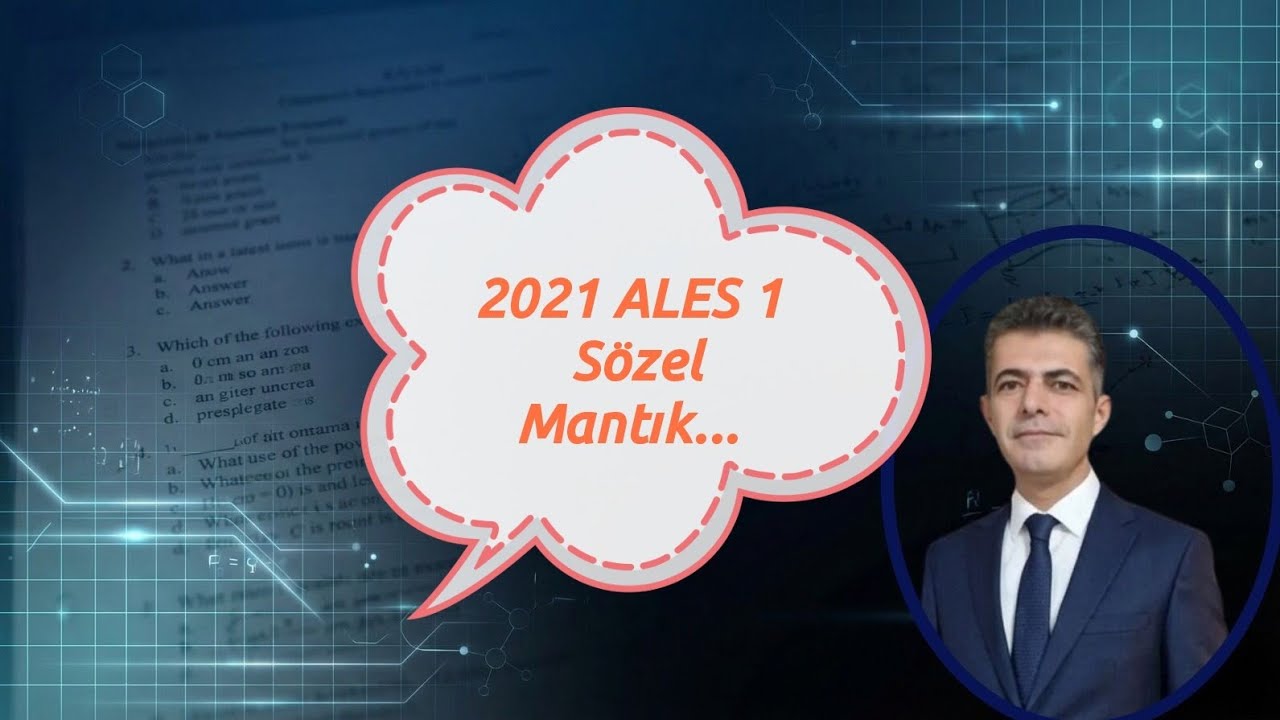 2021 ALES 1 Sözel Mantık...