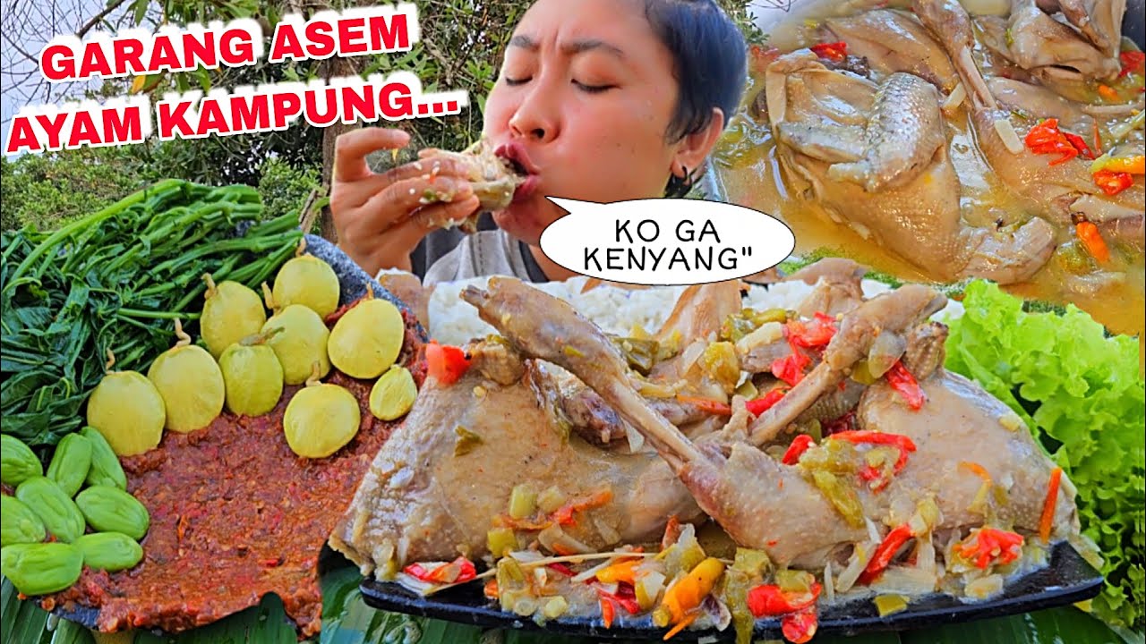 4 x NAMBAH NASI😱 GARANG ASEM AYAM KAMPUNG ,DINART GAK KENYANG