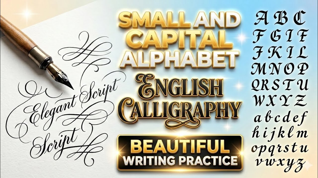 English Alphabet (Small & Capital) Easy Method#EnglishWritingPractice#ABCAtoZEasyEnglish