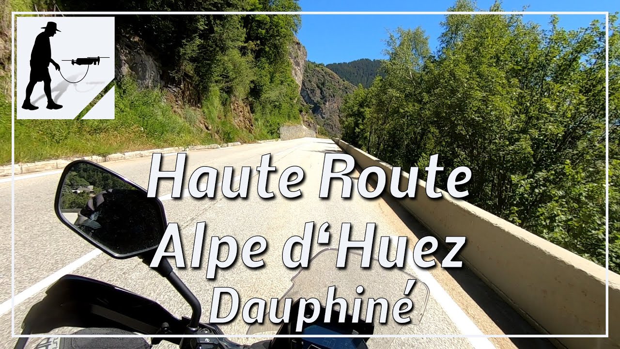 Haute Route Alpe d'Huez, Road D211, Dauphiné, France - by motorcycle