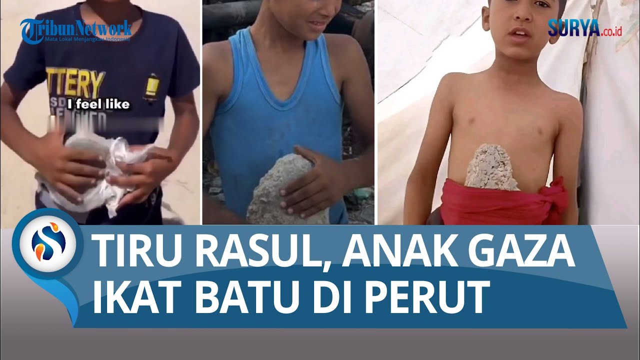 Setengah Juta Warga Gaza Kelaparan Diblokade Israel, Anak-anak  Mengikatkan Batu di Perut Usir Lapar