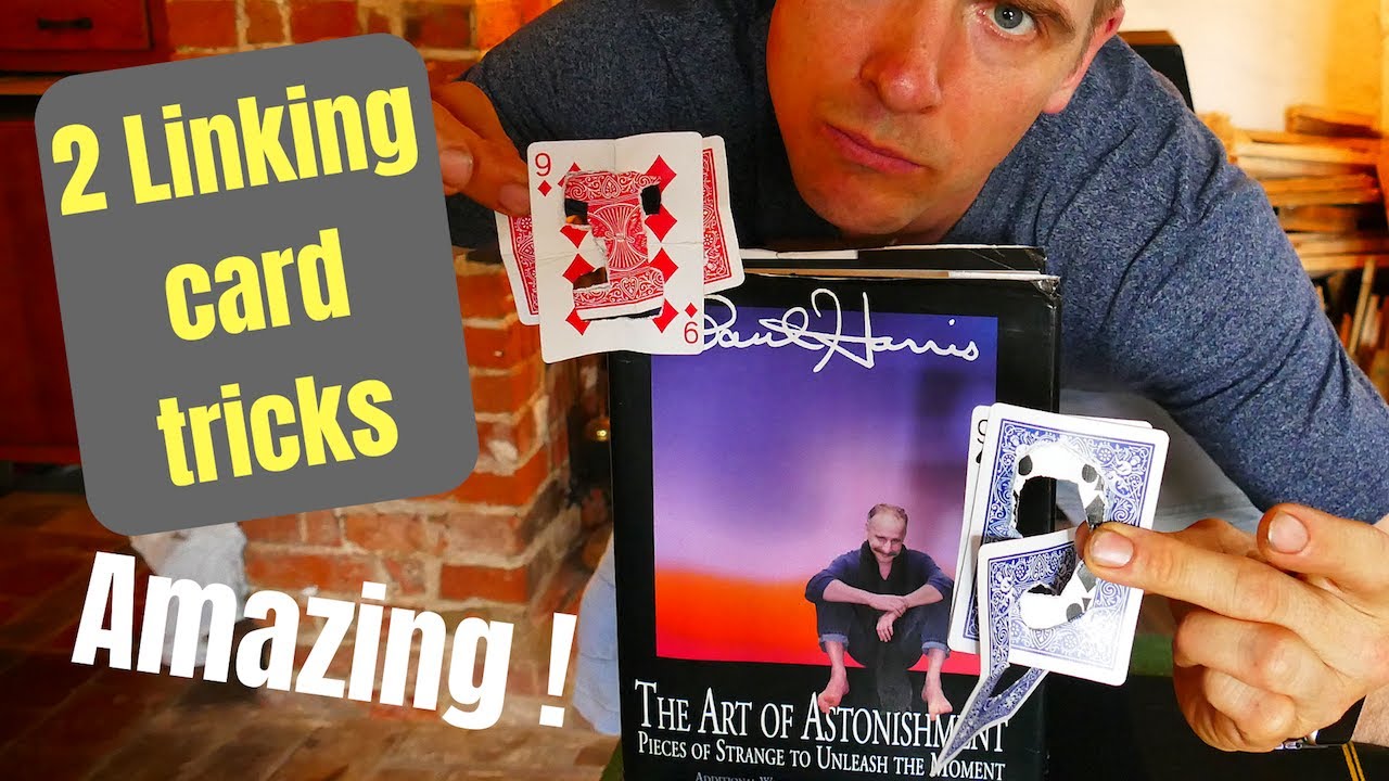 Dan Trix performs 2 linking card tricks from the amazing book art of astonishment by Paul Harris