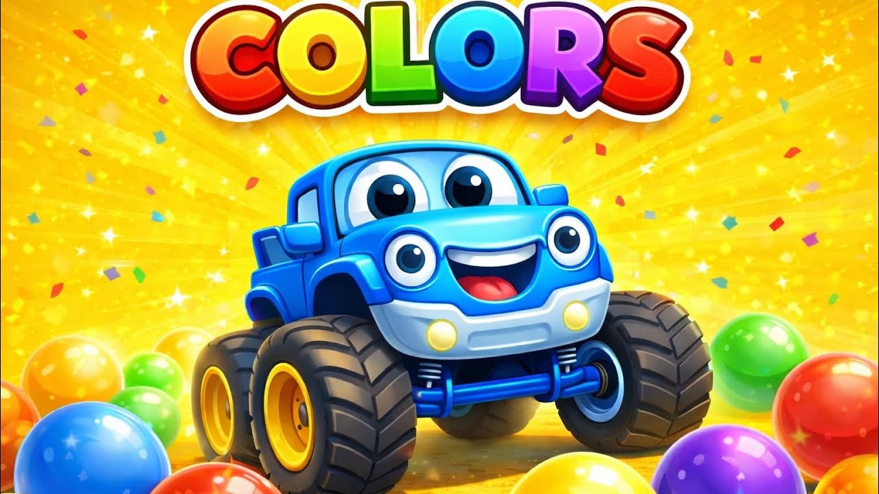 Colorful Monster Trucks Fun! 🚛🎉 | Fun for 