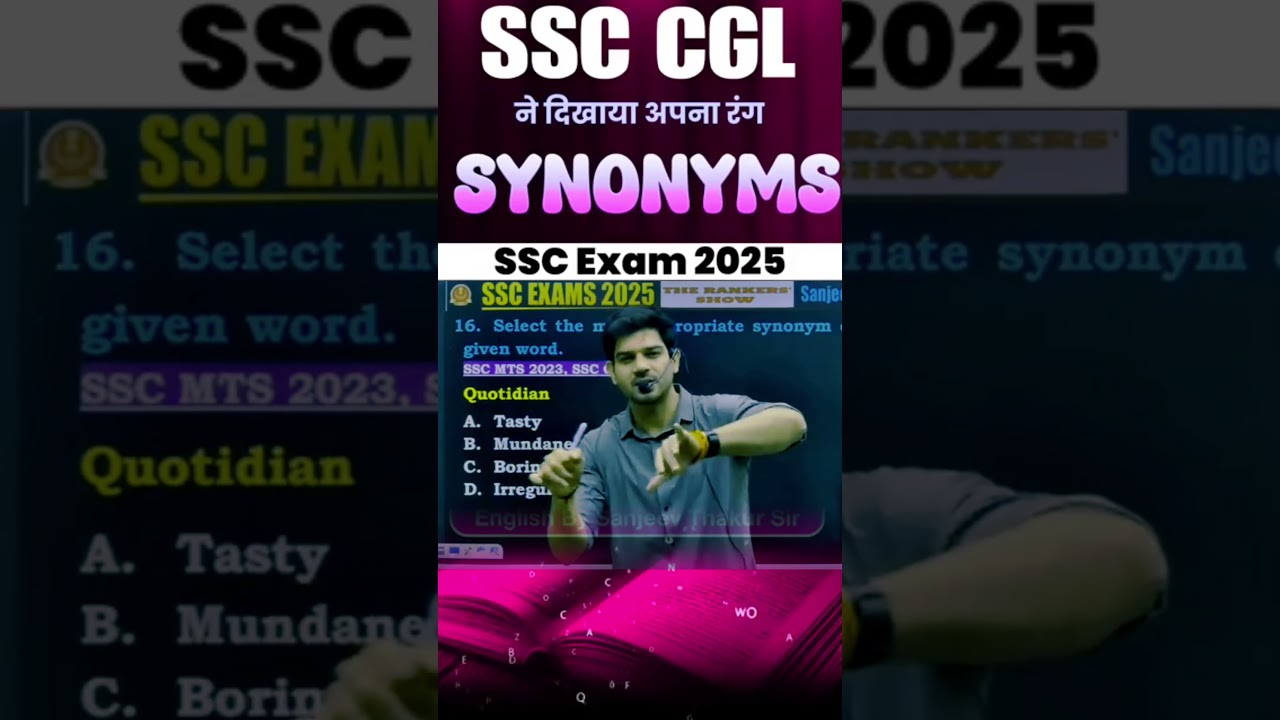 ssc mts 2025 question paper by sanjeev thakur sir #english #englishgrammar #ssc #sscchsl #sscmts