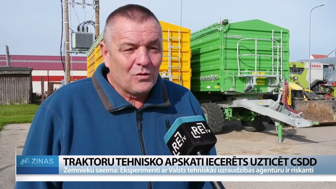 Traktoru tehnisko apskati plāno nodot CSDD