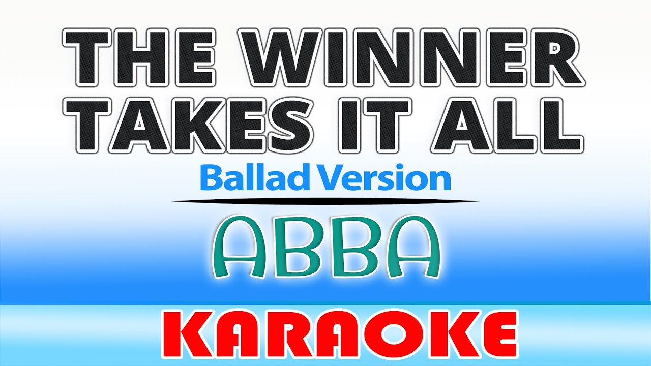 The Winner Takes It All - ABBA | Karaoke (Ballad Version)