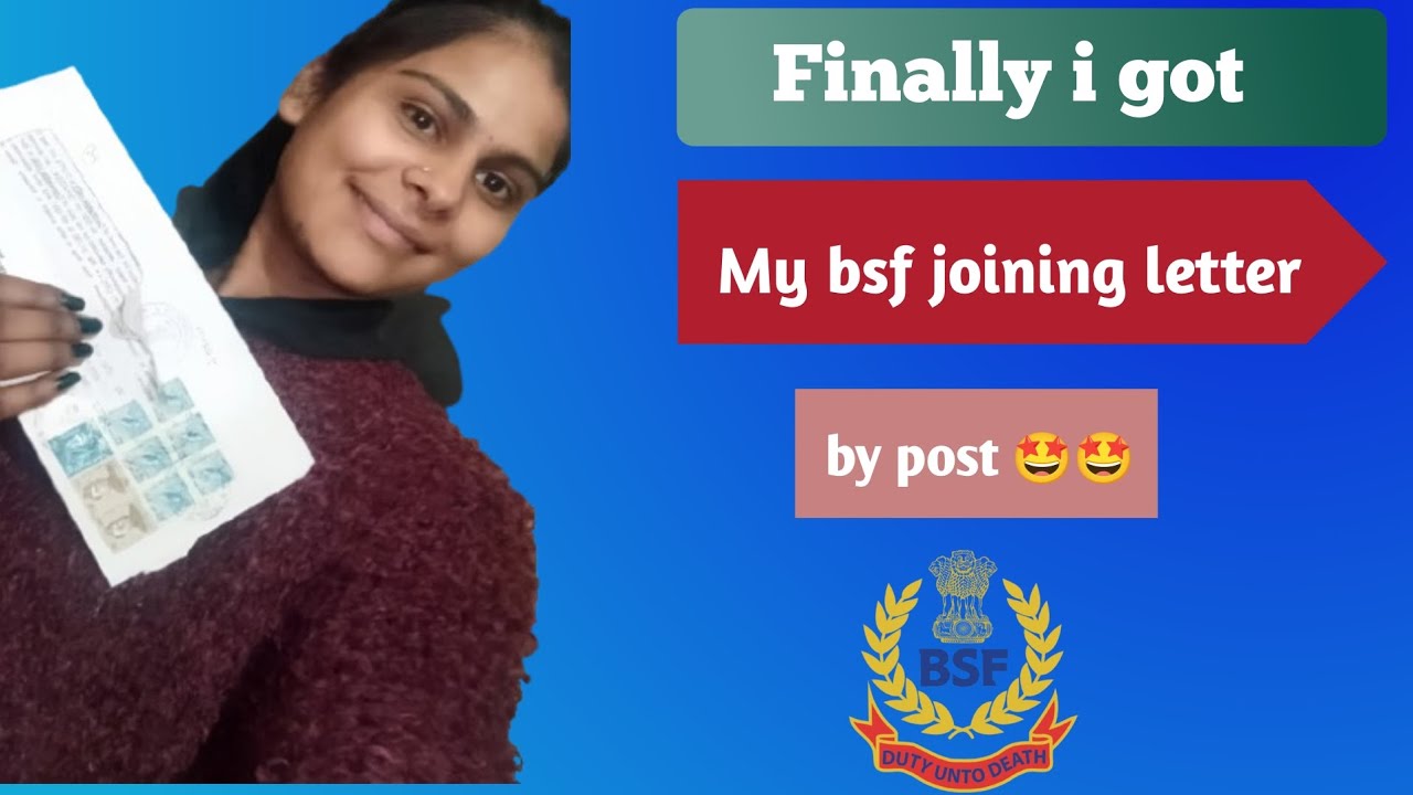 ||Finally i got my bsf (ssc gd 2024) joining letter by post|| joining letter || bsf joining letter||